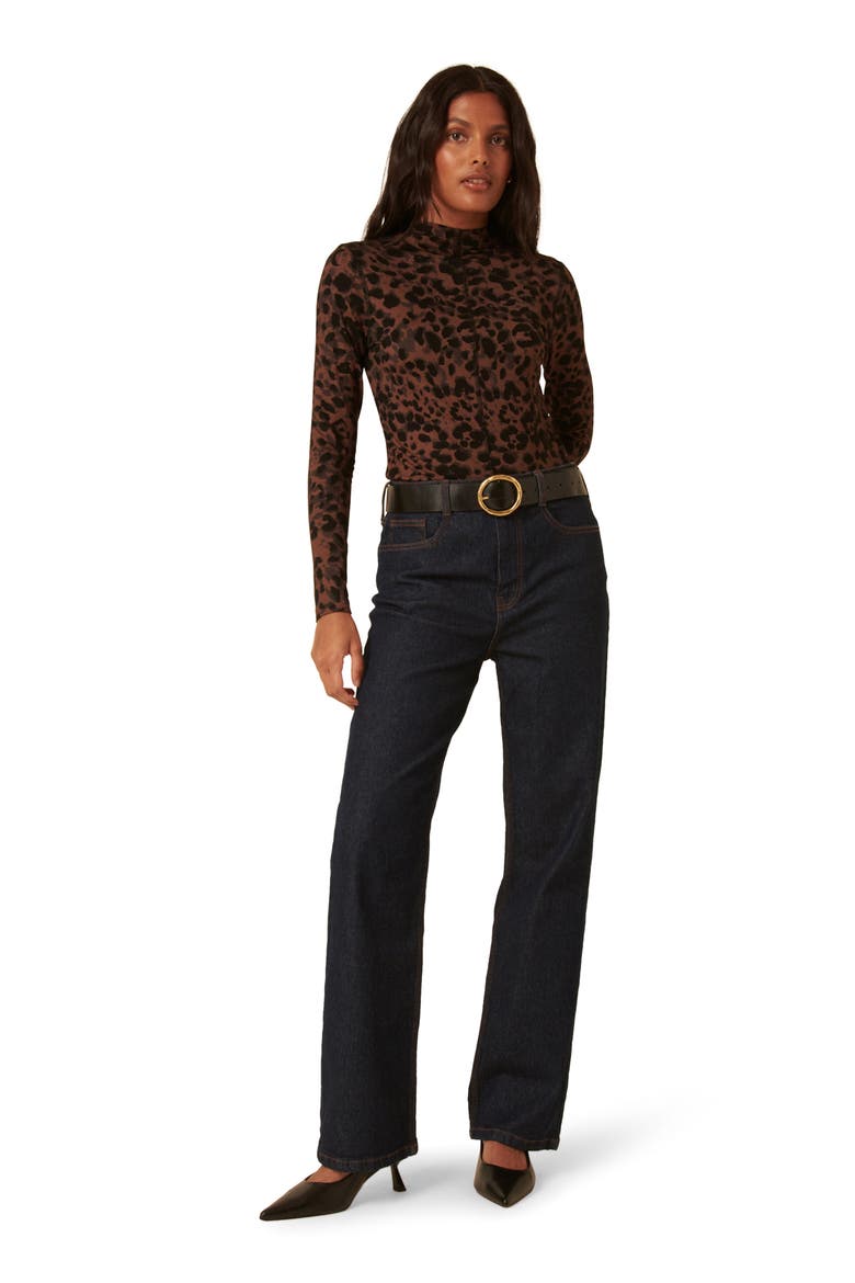 Mock Neck Top, Alternate, color, MULTI