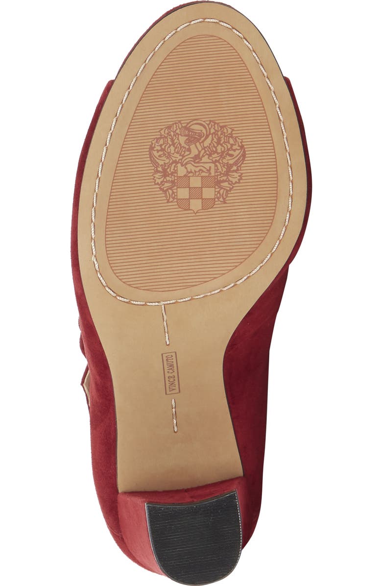 Vince Camuto Selmer Peep-Toe Pump, Alternate, color, Beaujolais Suede