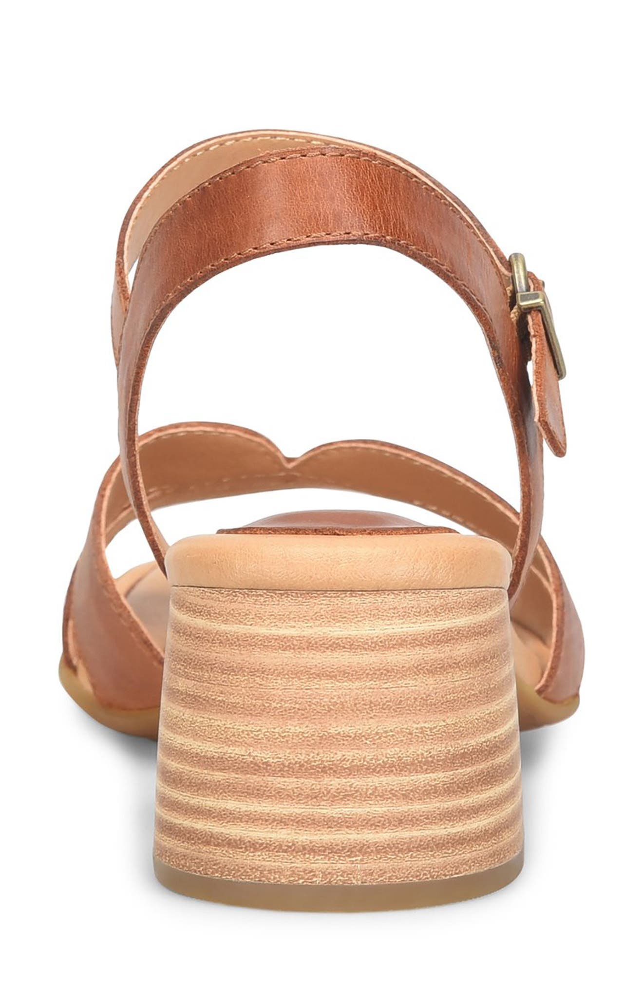 Børn Sadie Ankle Strap Sandal, Alternate, color, Brown Leather