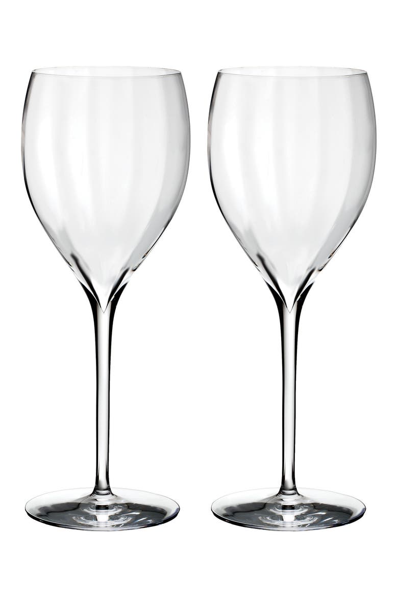 Elegance Set of 2 Fine Crystal Sauvignon Blanc Glasses, Main, color, ELEGANCE OPTIC
