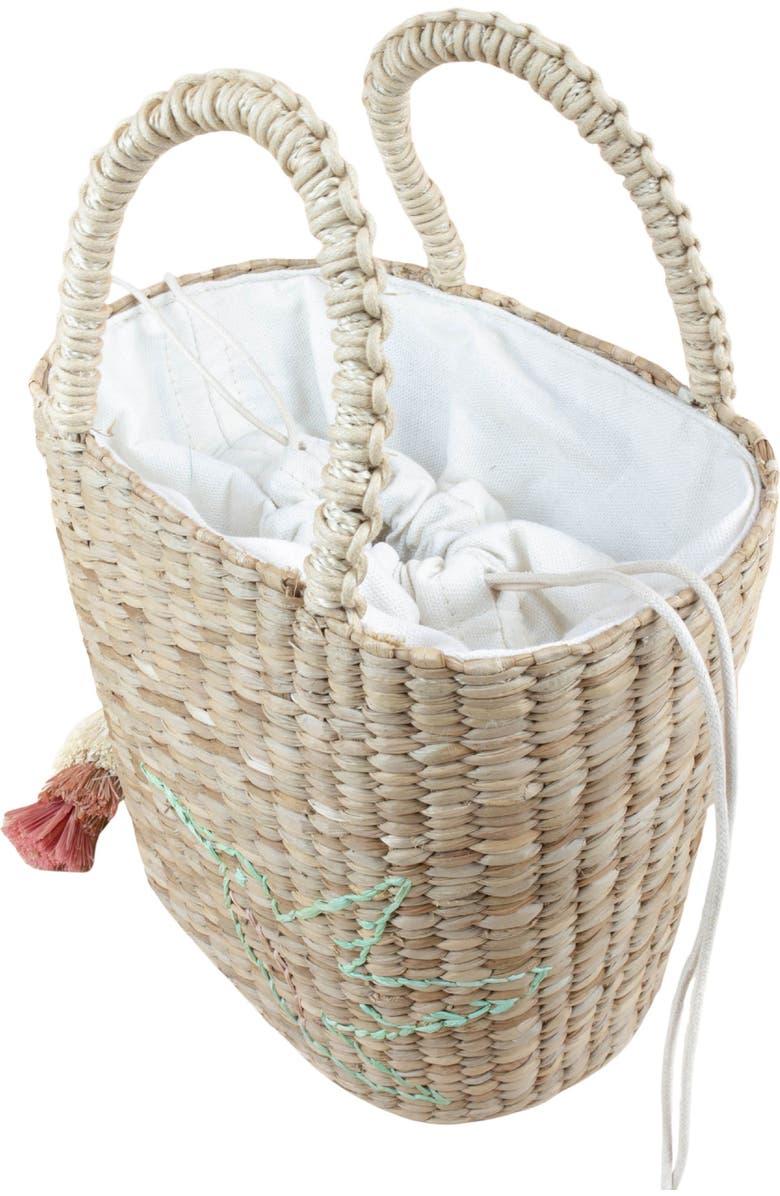 LIKHA Hummingbird Embroidered Tote Bag, Alternate, color, Natural