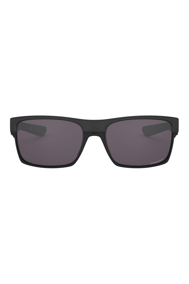 Twoface™ 60mm Polarized Rectangular Sunglasses, Main, color, GREY