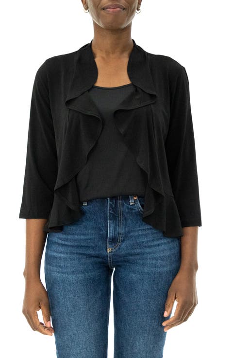 Mesh Dot Bolero Cardigan