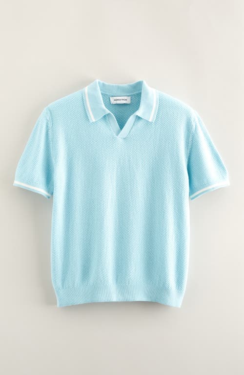 Nordstrom Kids' Tipped Cotton Polo Sweater