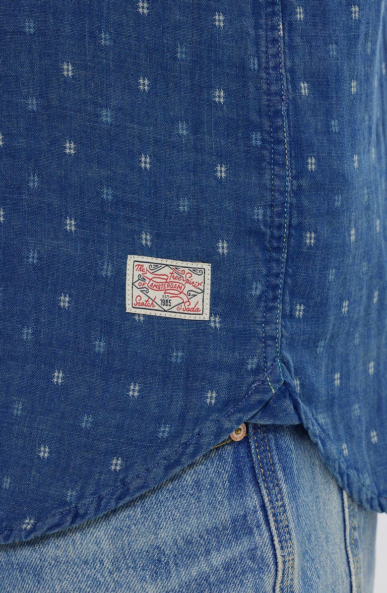 Scotch & Soda Denim Button-Up Shirt, Alternate, color, Washed Indigo