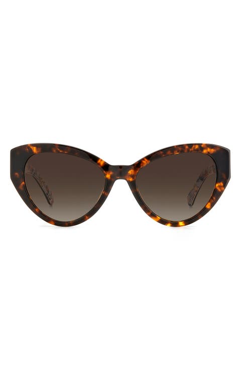 paisleigh 55mm gradient cat eye sunglasses