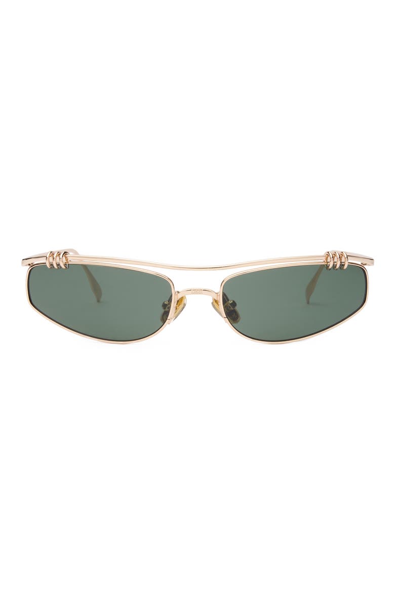 Linked Up Sunglasses, Main, color, LINKED UP GOLD / DARK MOSS