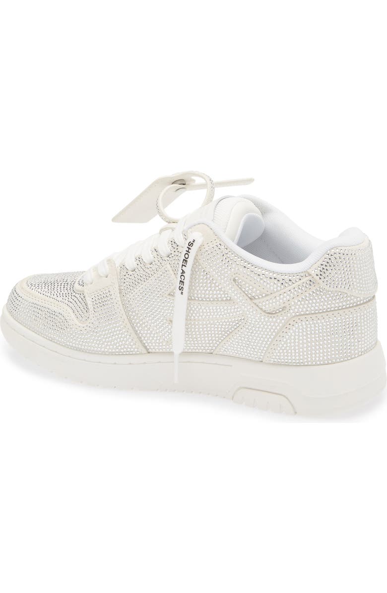 Off-White Out of Office Crystal Embellished Low Top Sneaker, Alternate, color, White - White
