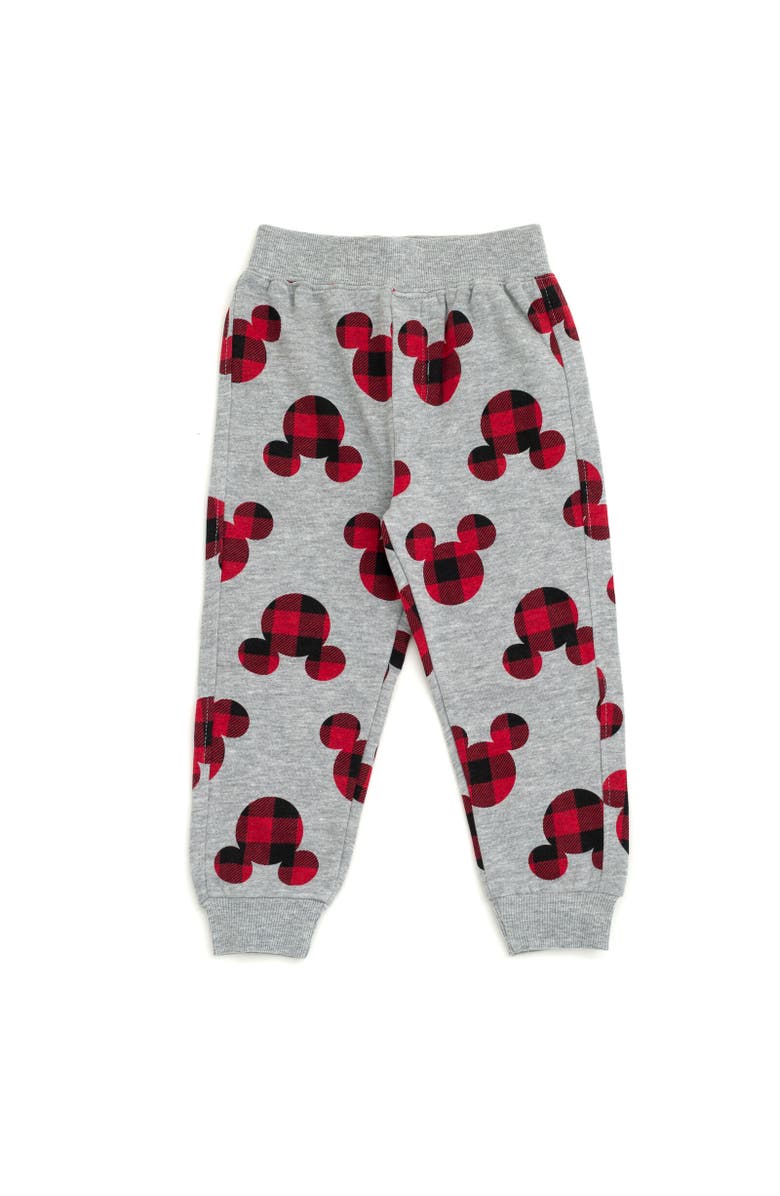 Disney Mickey Mouse & Friends Fleece Sweatshirt & Pants Set, Alternate, color, Mickey Mouse Gray