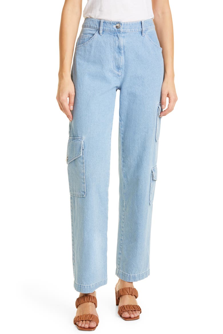 Easton Cargo Jeans, Main, color, LIGHT WASH
