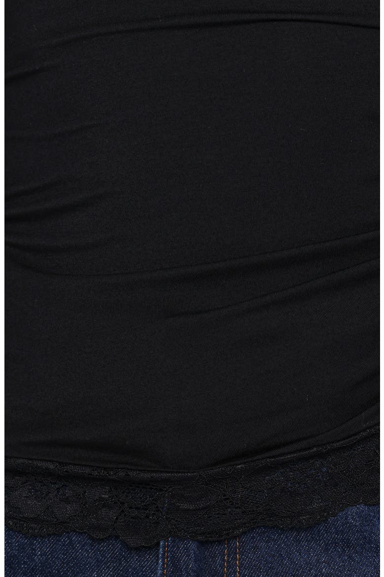 Faeryn Ruched One-Shoulder Top, Alternate, color, BLACK