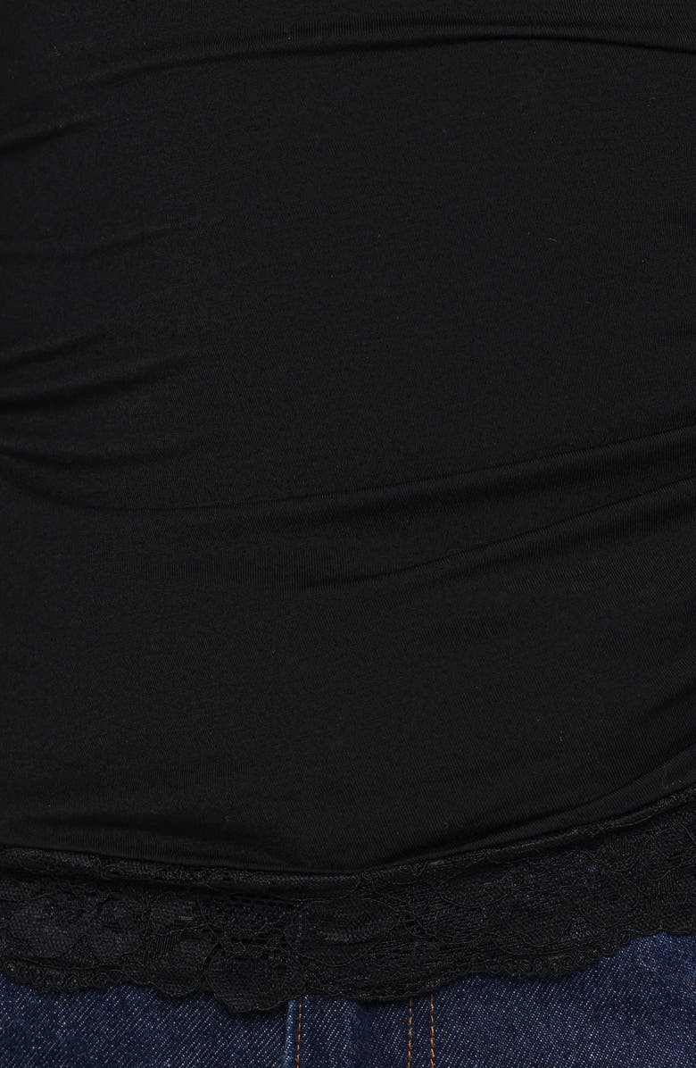 Petal & Pup Faeryn Ruched One-Shoulder Top, Alternate, color, Black