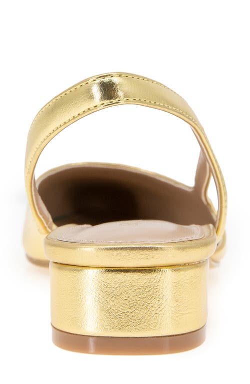 Bcbgeneration Tillie Slingback Cap Toe Pump In Dark Gold-black
