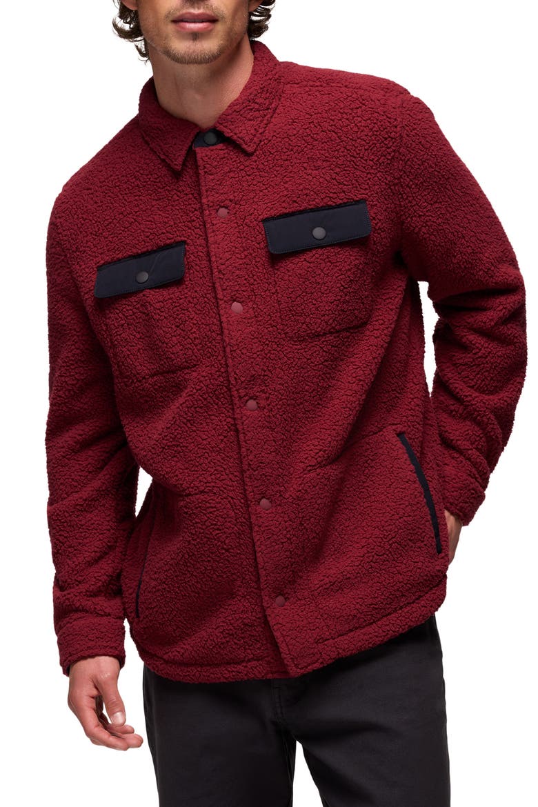 Encinitas Fleece Shirt Jacket, Main, color, RETROGRADE