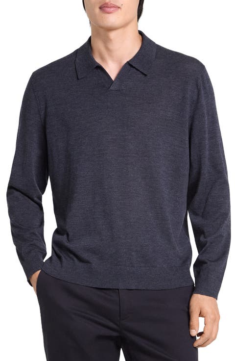 Merino Wool Johnny Collar Sweater