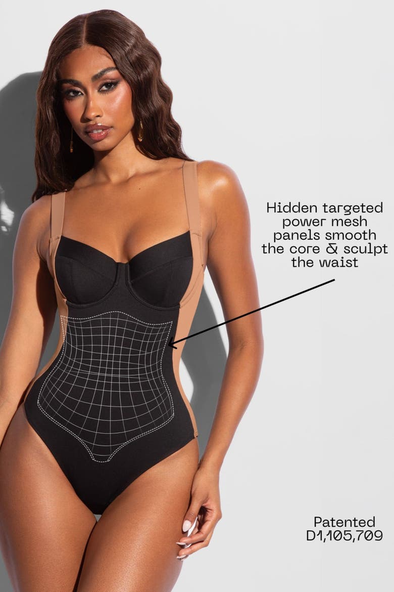 Mega Sculpting Underwire B/C Cup One Peice Swimsuit, Alternate, color, Contour Black Tawny