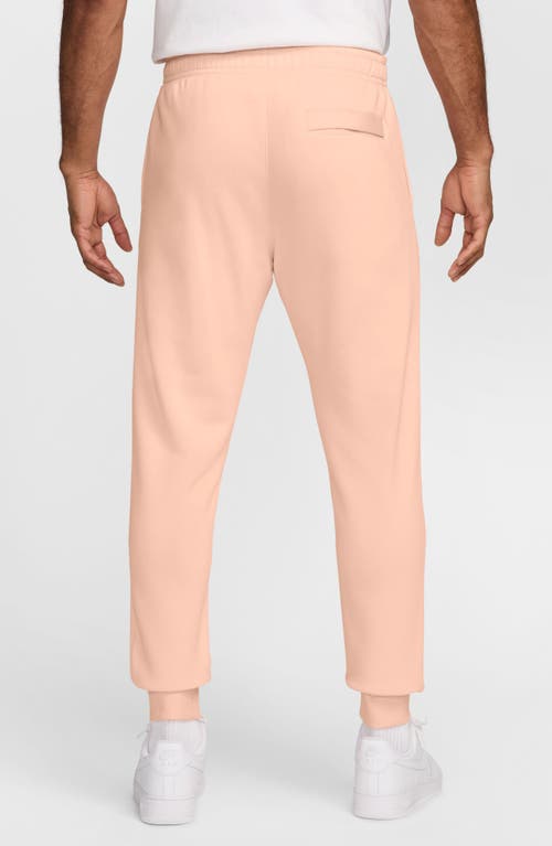 Nike Mens  Club Joggers In Washed Coral/white