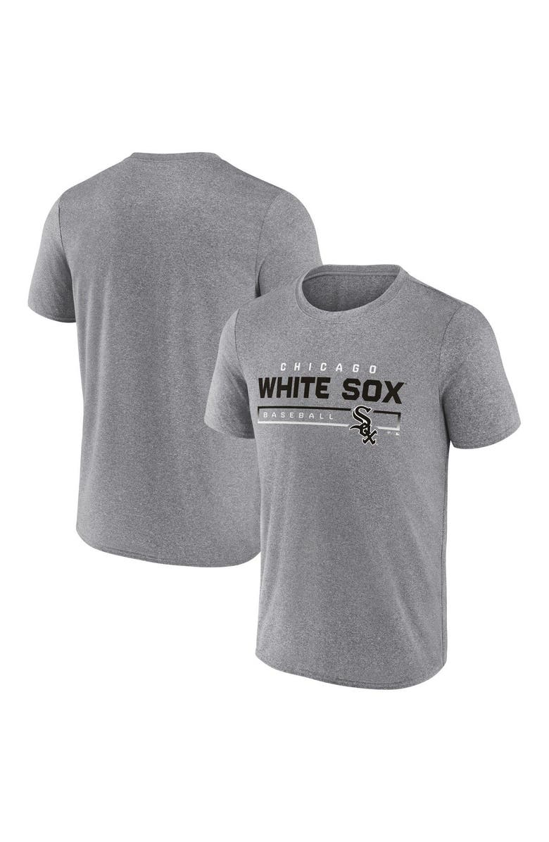 FANATICS Men's Fanatics Branded Heathered Gray Chicago White Sox Durable Goods Synthetic T-Shirt, Main, color, 