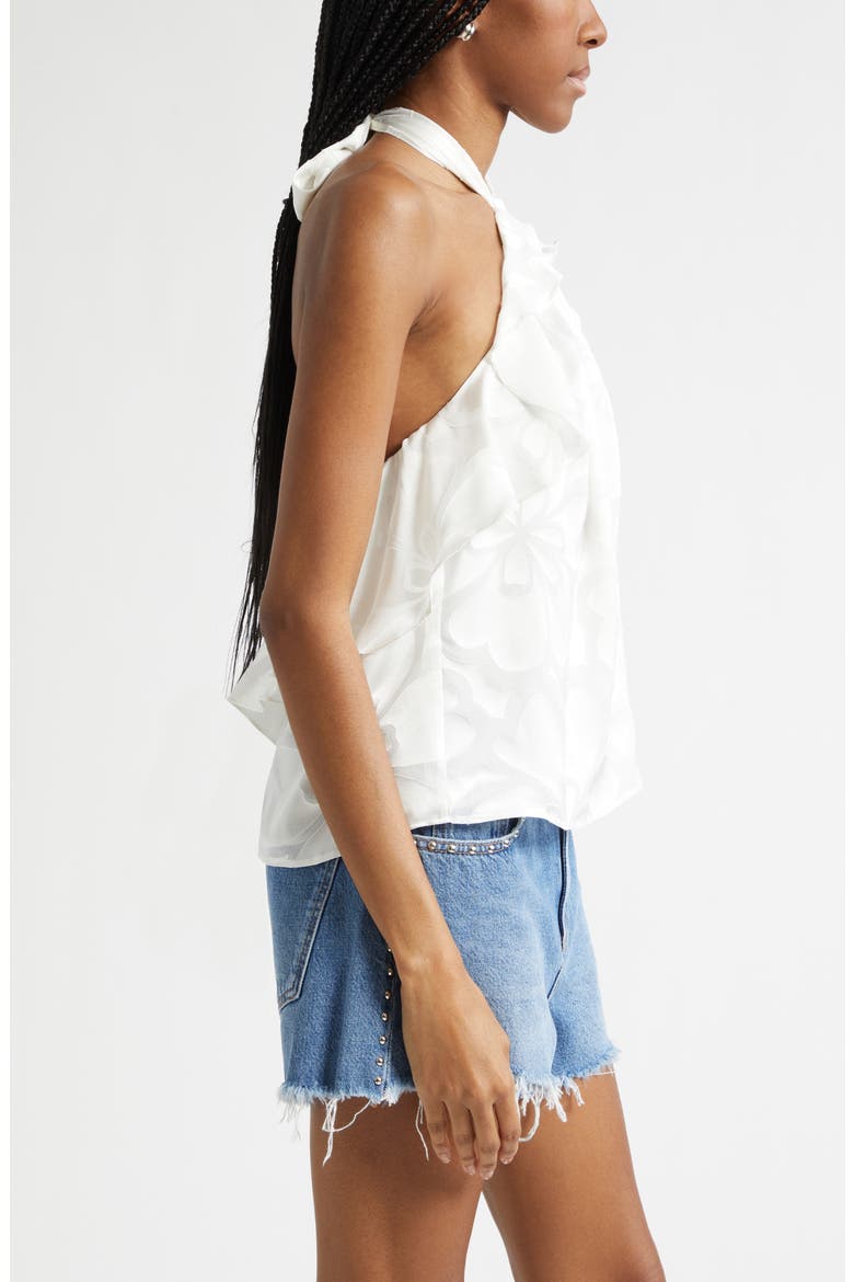 Burnout Talia Halter Top, Alternate, color, IVORY BURNOUT