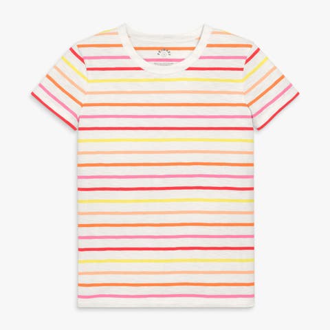 Women's Fit Multi Stripe Classic Tee