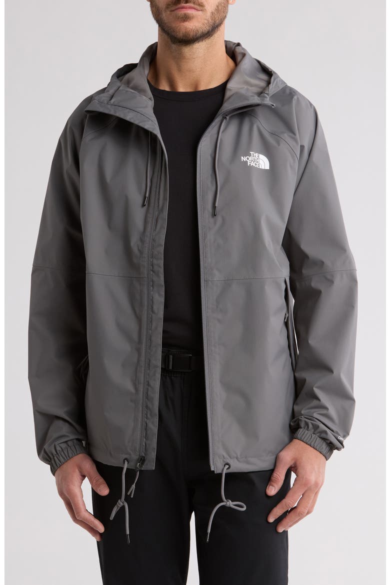 Antora Waterproof Rain Hoodie, Main, color, SMOKED PEARL-NPF