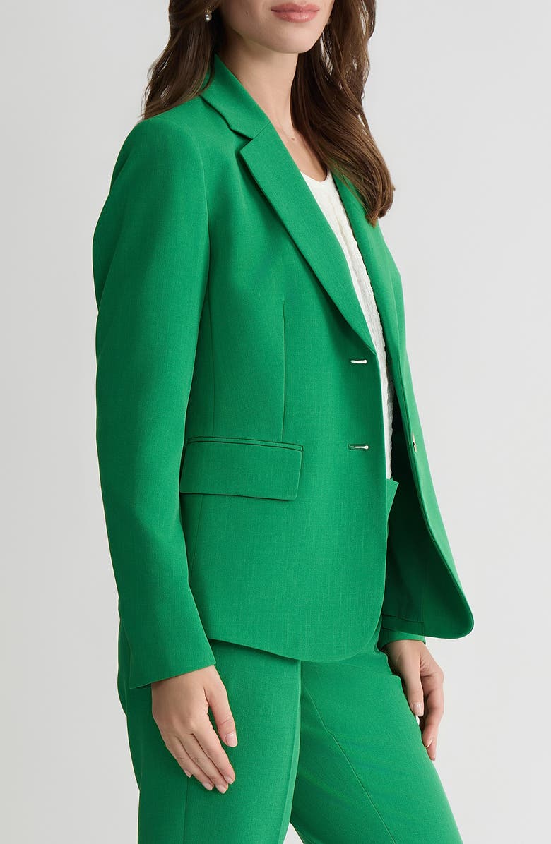 KASPER Two-Button Blazer, Alternate, color, Lush Green