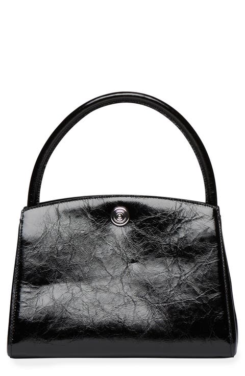 Pushlock Leather Shoulder Bag