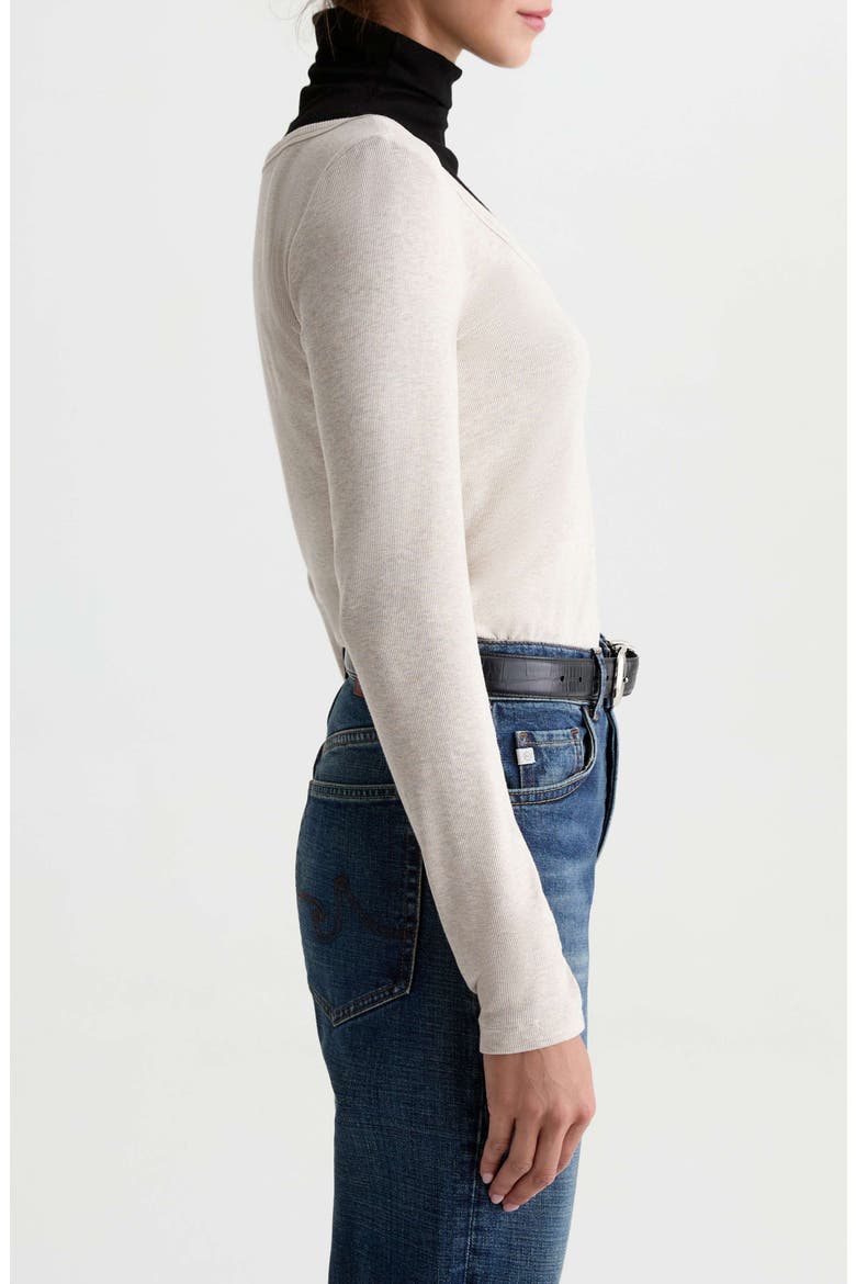 Giah Top, Alternate, color, HEATHER OATMILK
