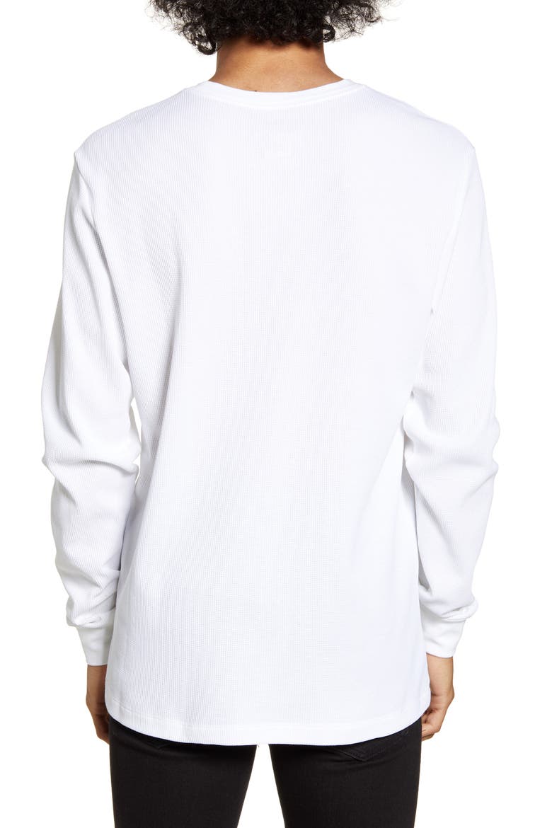Dri-FIT Long Sleeve Thermal T-Shirt, Alternate, color, WHITE