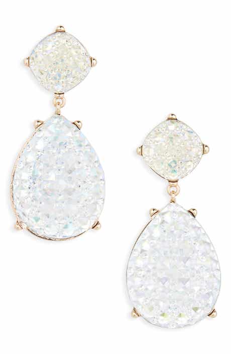 Tasha Mixed Crystal Drop Earrings