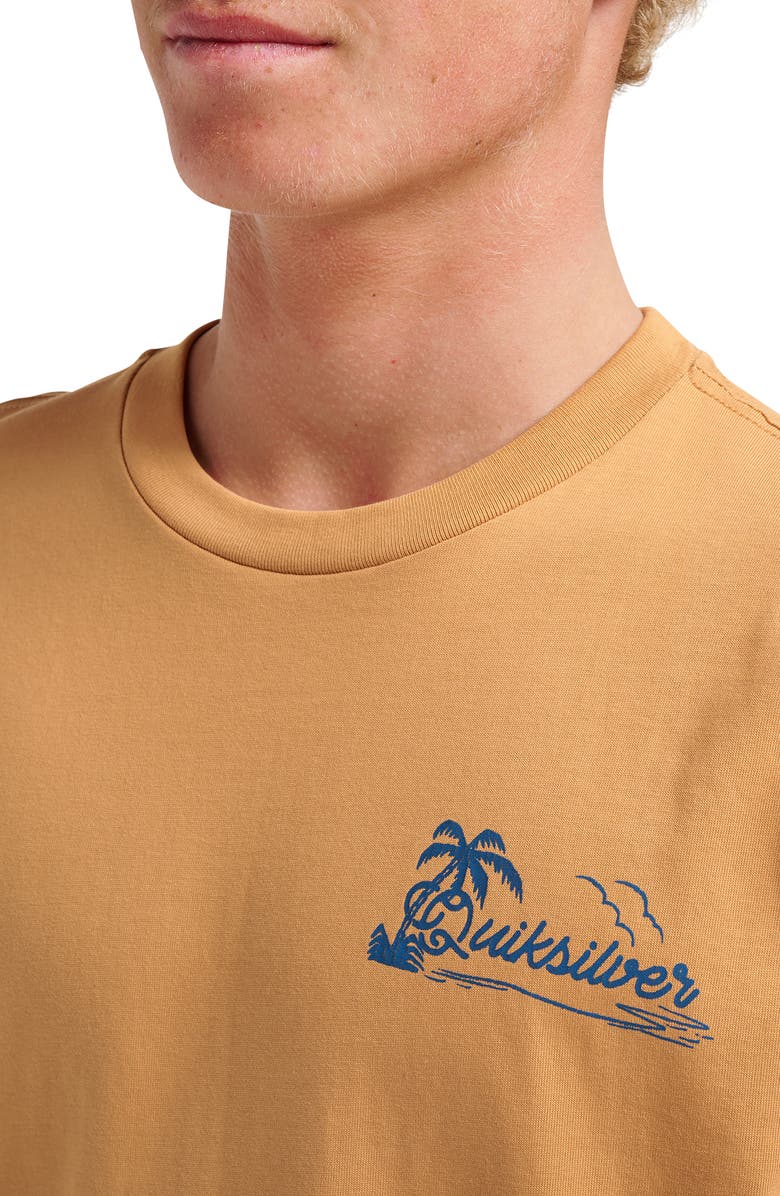 Quiksilver Island Vibin' Graphic T-Shirt, Alternate, color, Almond