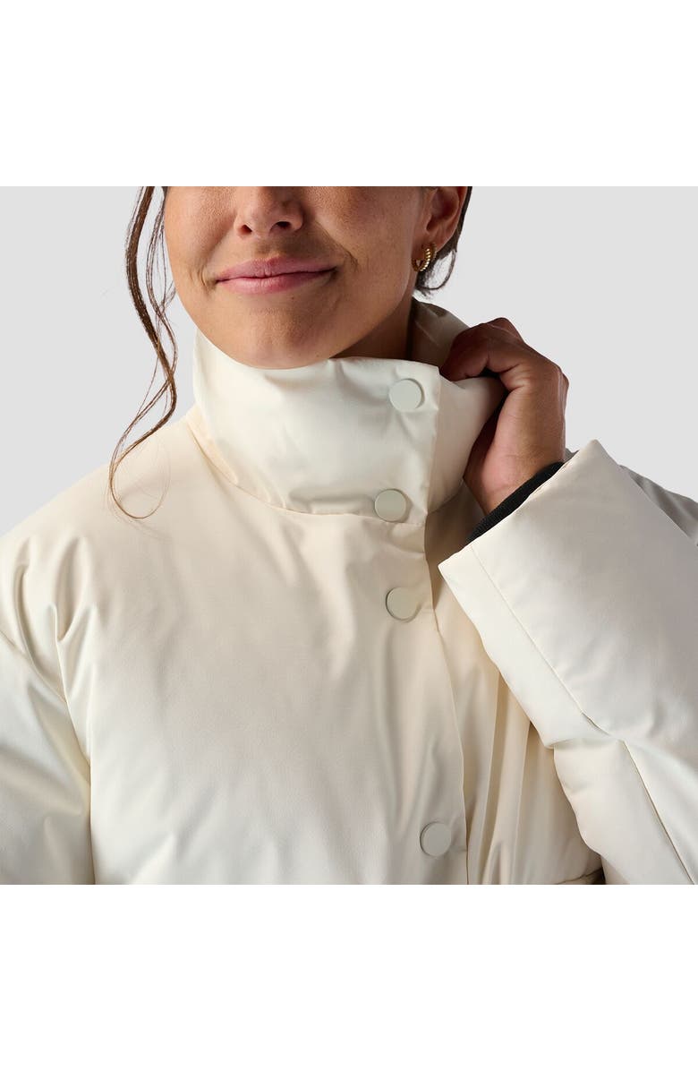 Stoic Crop Boxy Snap Front Puffer - Women's, Alternate, color, Eggshell