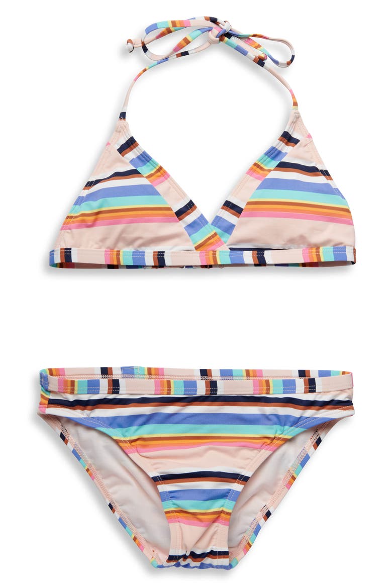 Stripe Two-Piece Swimsuit, Main, color, MULTI