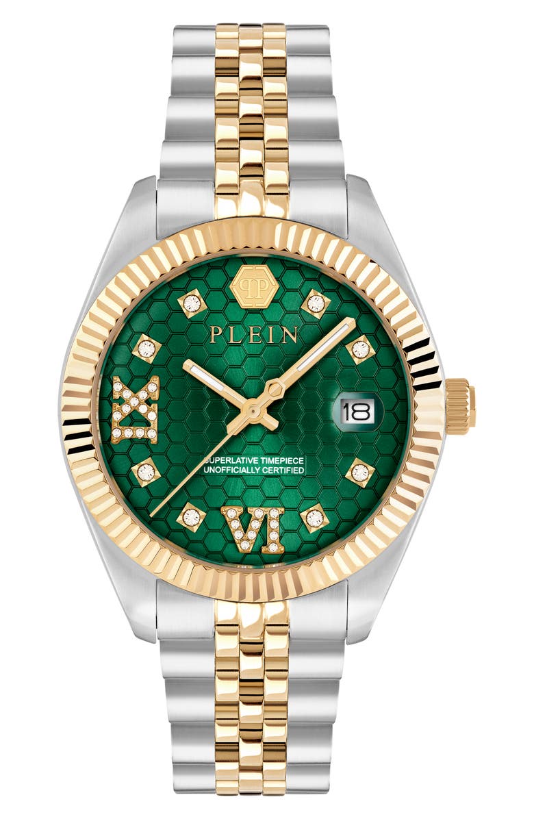 PHILIPP PLEIN Date Superlative Bracelet Watch, 34mm, Main, color, 