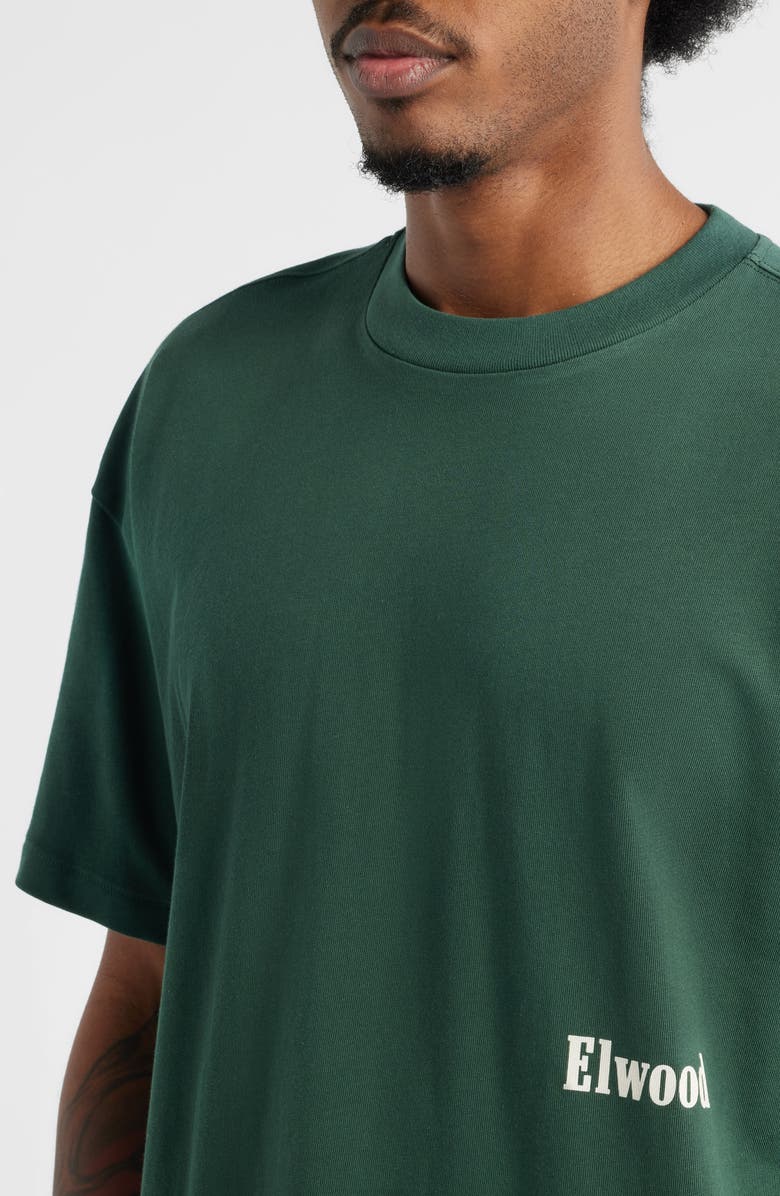 Elwood Boxy Heavyweight Cotton Crop T-Shirt, Alternate, color, Emerald