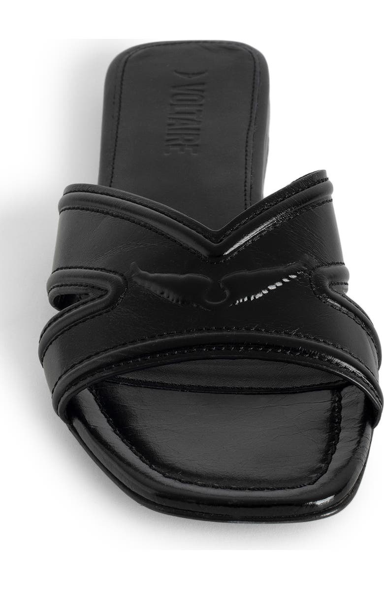 Zadig & Voltaire Azora Slide Sandal, Alternate, color, Noir