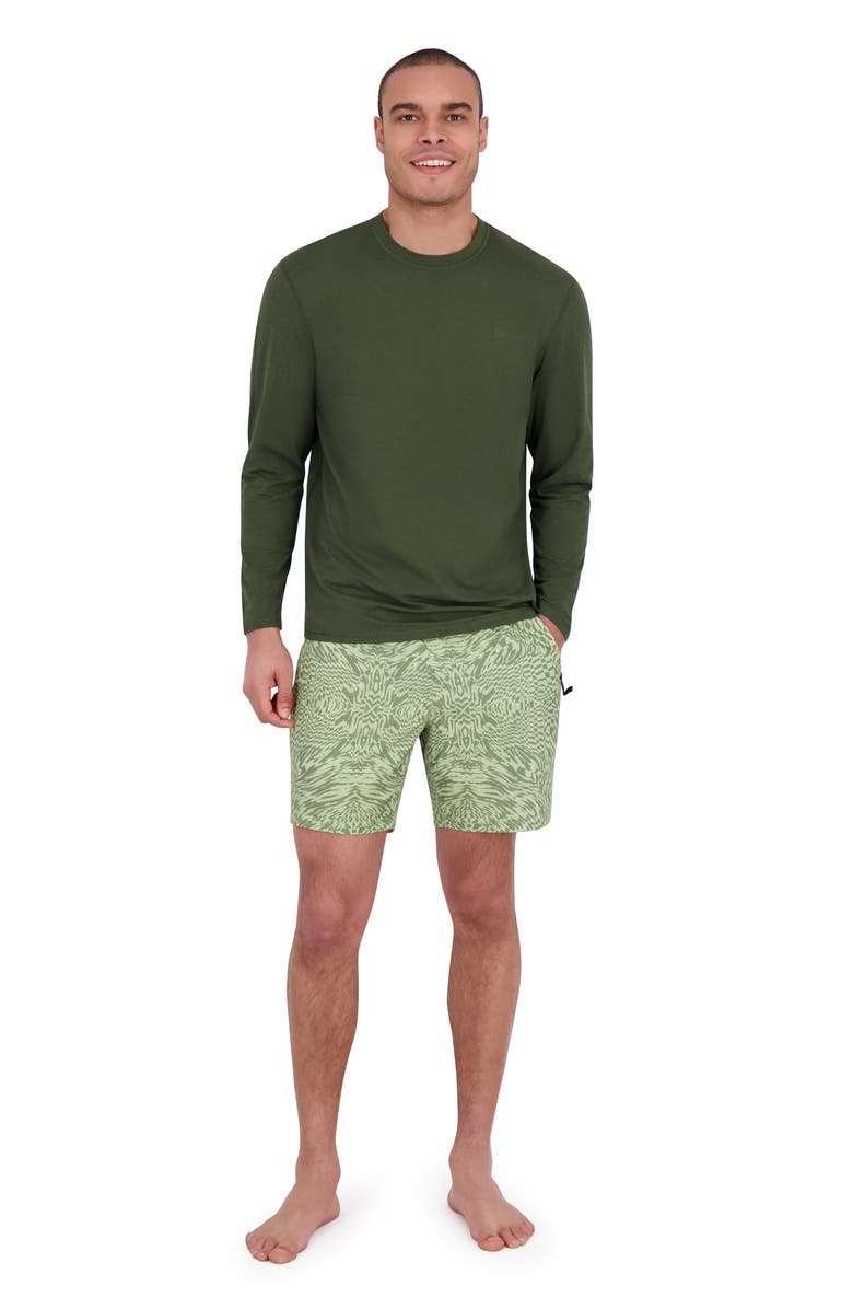Spyder Core Long Sleeve UPF 50+ Rashguard, Alternate, color, Kombu Green