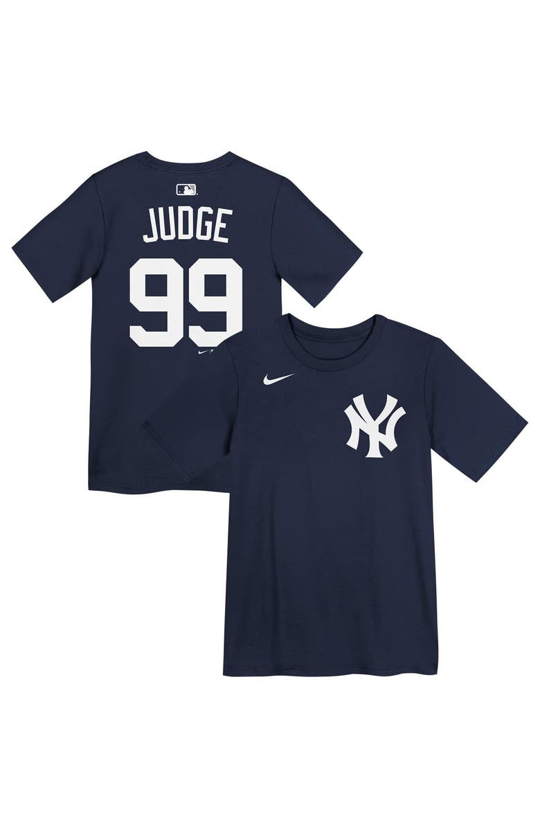 Nike Preschool Nike Aaron Judge Navy New York Yankees Name & Number T-Shirt, Main, color, Navy
