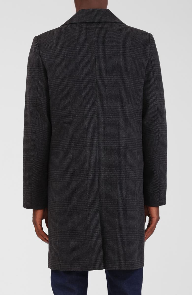 Bagatelle Houndstooth Topcoat, Alternate, color, Charcoal Houndstooth