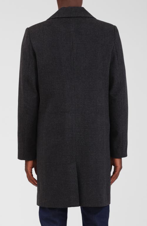 Bagatelle Houndstooth Topcoat In Black
