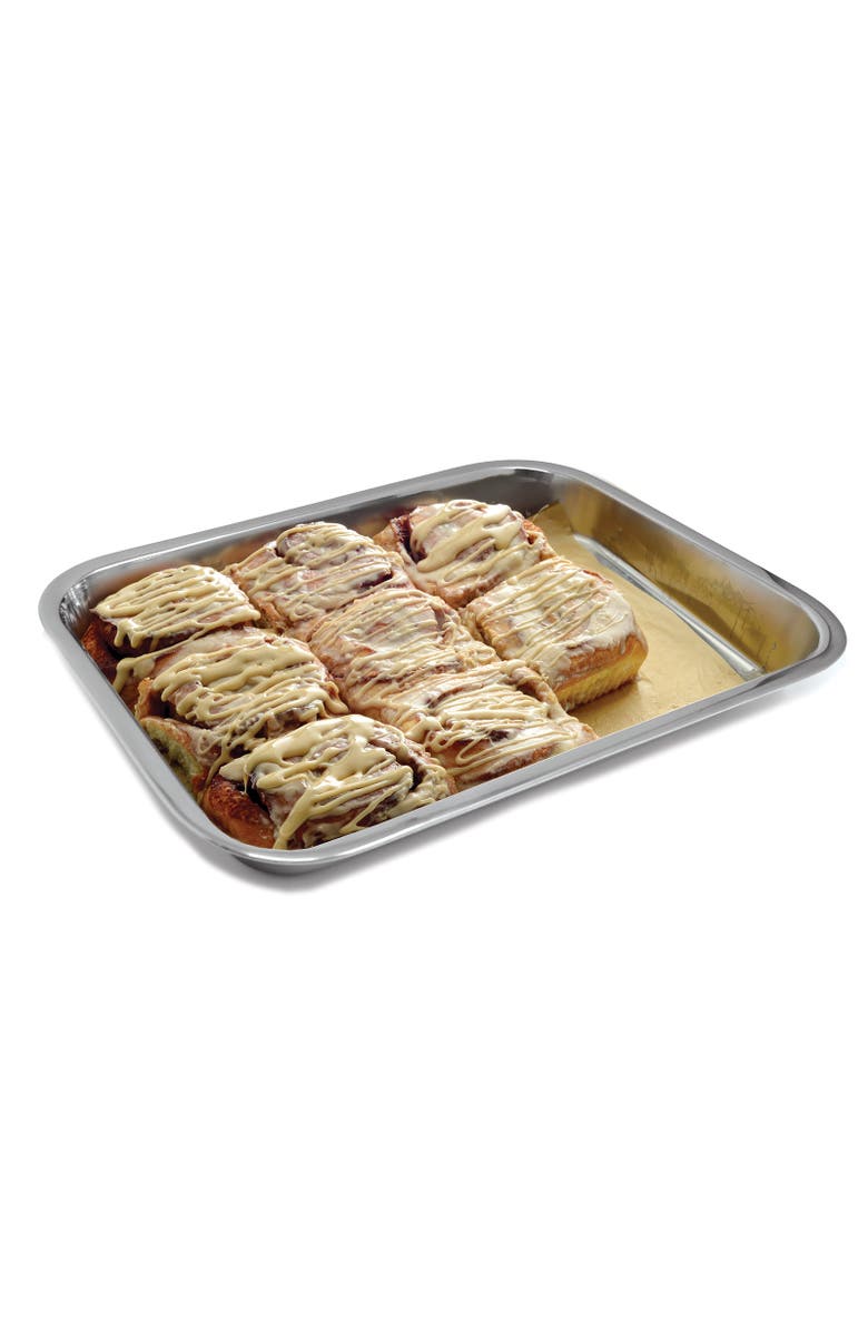 Norpro Stainless Steel 16 Inch Roast & Lasagna Pan, Heavy Duty, 2" Depth, Alternate, color, Silver
