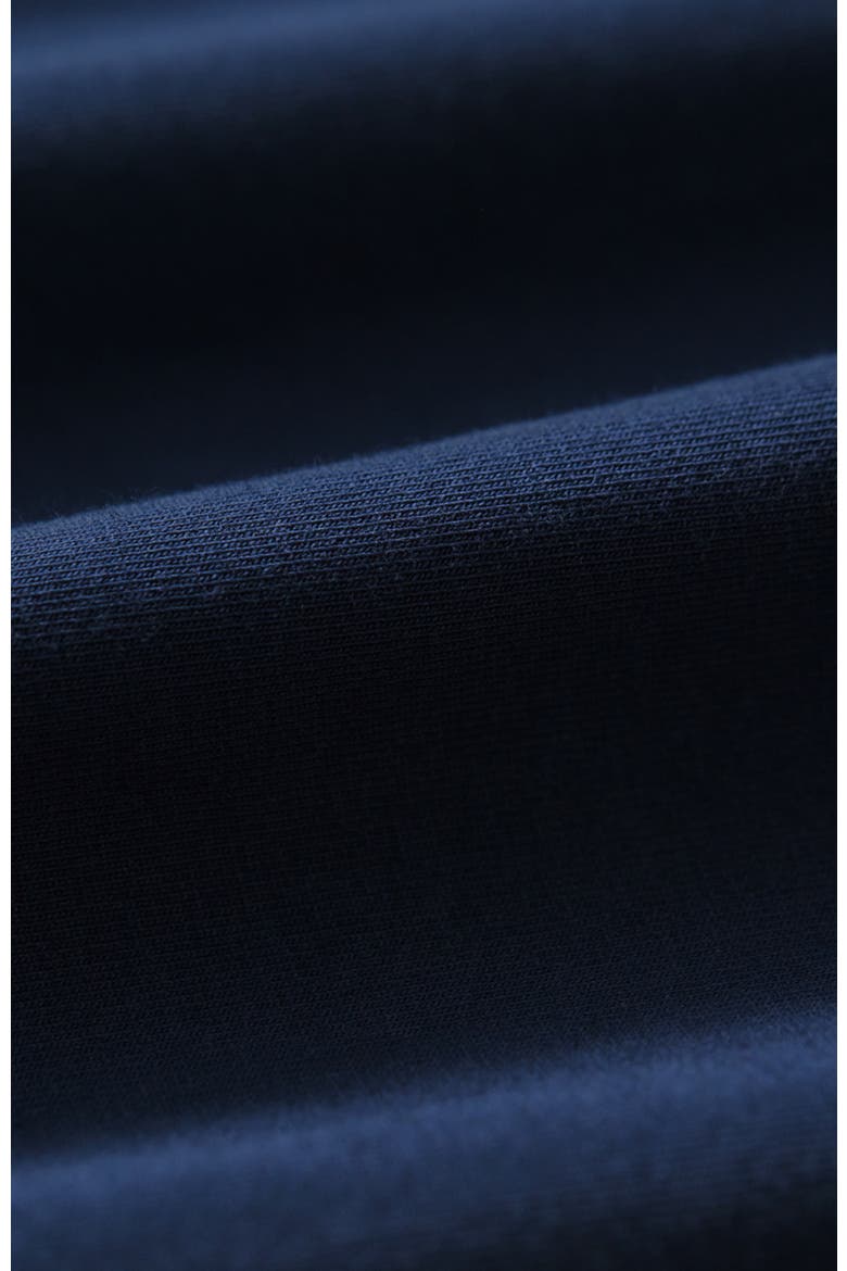Luxe Essential Classic Fit Crewneck Tee Made With Organic Cotton, Alternate, color, Navy