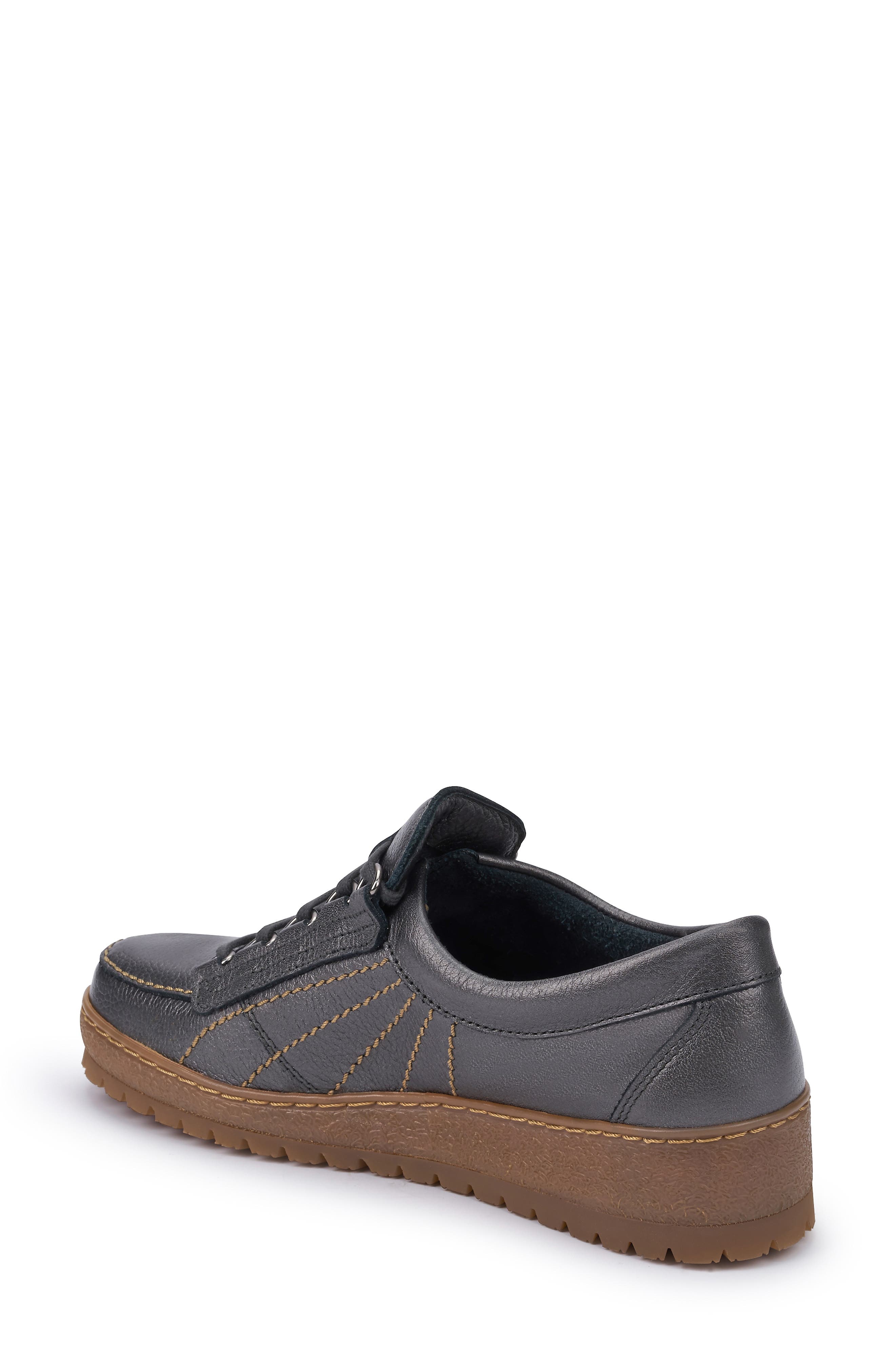 Lady Low Top Sneaker, Alternate, color, GRAPHITE LEATHER