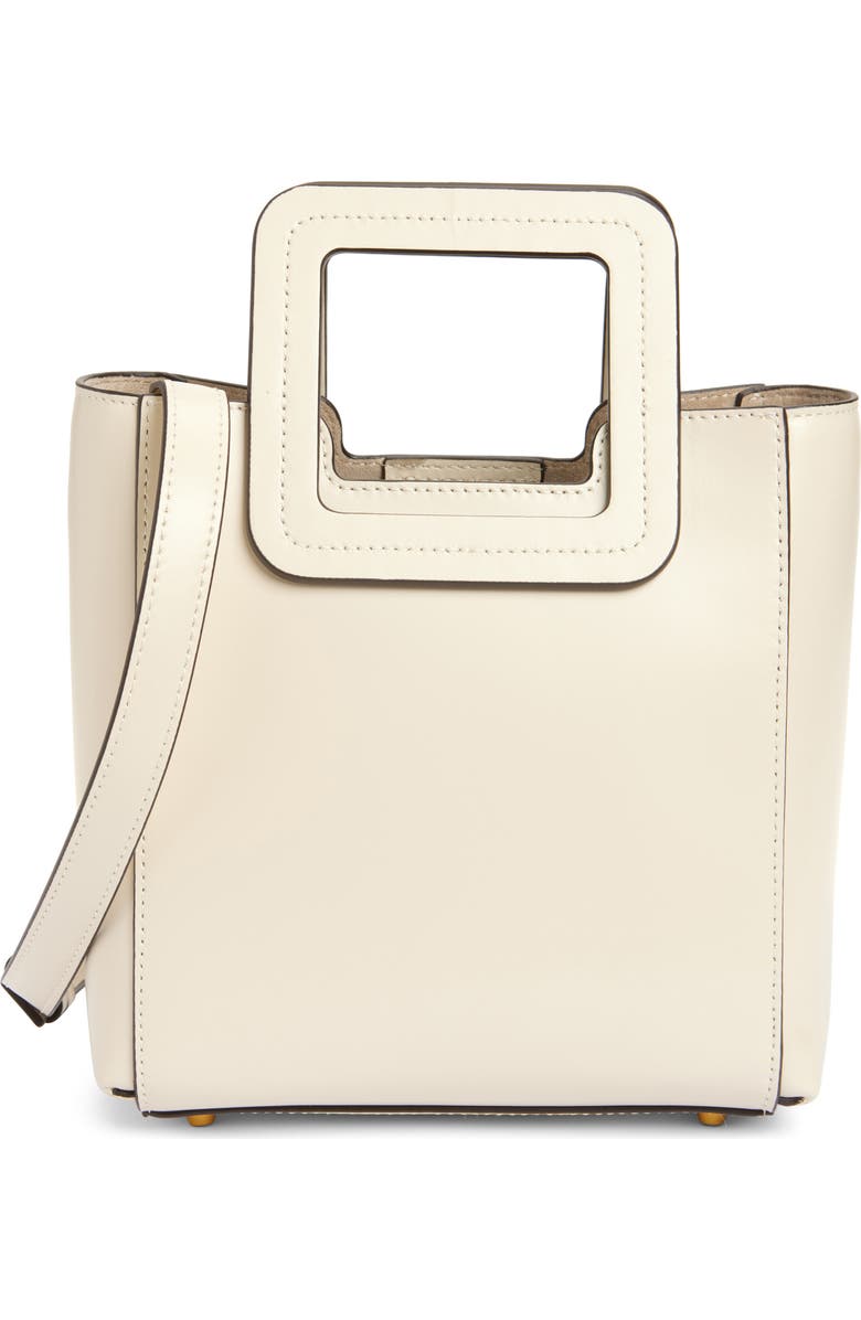 STAUD Mini Shirley Leather Satchel, Main, color,