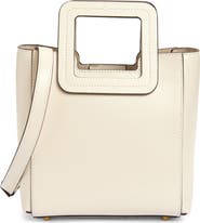 STAUD Mini Shirley Leather Satchel