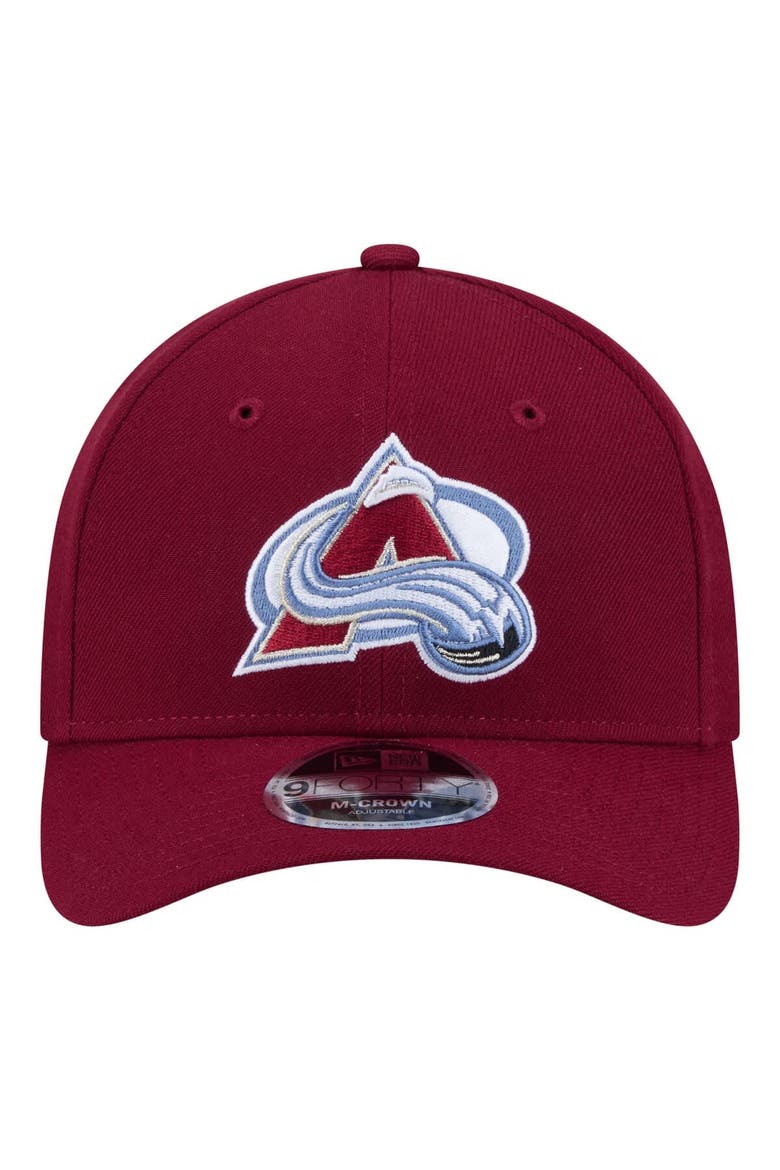 Men's New Era  Burgundy Colorado Avalanche COOLERA 9FORTY M-Crown Adjustable Hat, Alternate, color, Burgundy