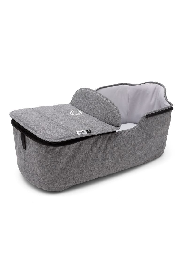Fox Stroller Bassinet Tailored Fabric Set, Main, color, GREY MELANGE