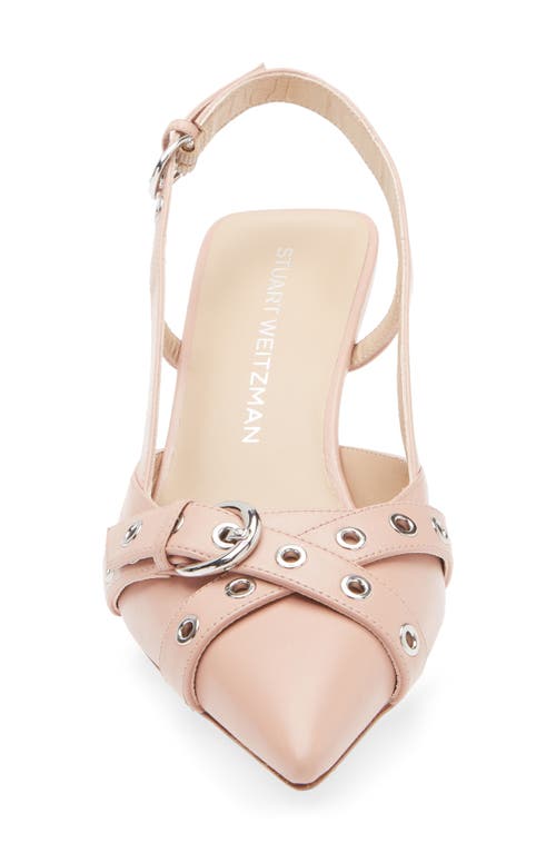 Stuart Weitzman Supermoto Kitten Heel Slingback Pump