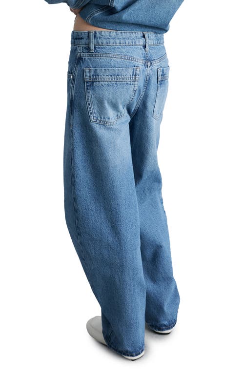 Mango Carlo Balloon Jeans In Medium Blue