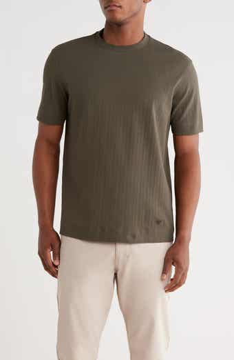 Emporio Armani Tonal Chevron Cotton T-Shirt